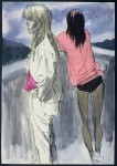 Gerd Grimm: Zwei Frauen auf dem Balkon