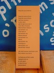 fang den sprachfisch Das Gedicht als Ausstellungsobjekt ("Käpt´n O´poems Fischstäbchen")