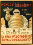 bibendum-1899 Trinkfester Ur-Bibendum toastend mit Horaz...