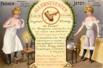 flohfangaschine Werbepostkarte für eine "Flohfangmaschine" von 1908