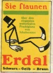 schindelbeck_erdal_1912 Reklamemarke für Erdal (ca. 1913)