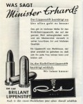 schindelbeck_erhard_lipstift_1957 Anzeige aus der Frauenzeitschrift "Brigitte" (August 1957)