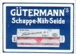 Reklamemarke für Gütermann-Näh-Seide von Lucian Bernhard (ca. 1910)