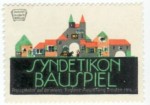 Reklamemarke für das Syndetikon Bauspiel (1911)