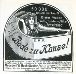 bade584 Bade zu Hause: Anzeige von 1905