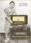 grundig_1952 Werbezettel für den Grundig Drucktastensuper von 1952
