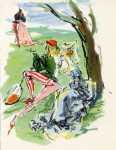 Gerd Grimm: Buchillustration zu Boccaccios Decamerone (Duo-Mini-Bücher 1953)
